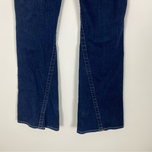 TRUE RELIGION Big T Flare Leg Low Rise Jeans Size 26 Dark Wash Boho Casual - Picture 7 of 10